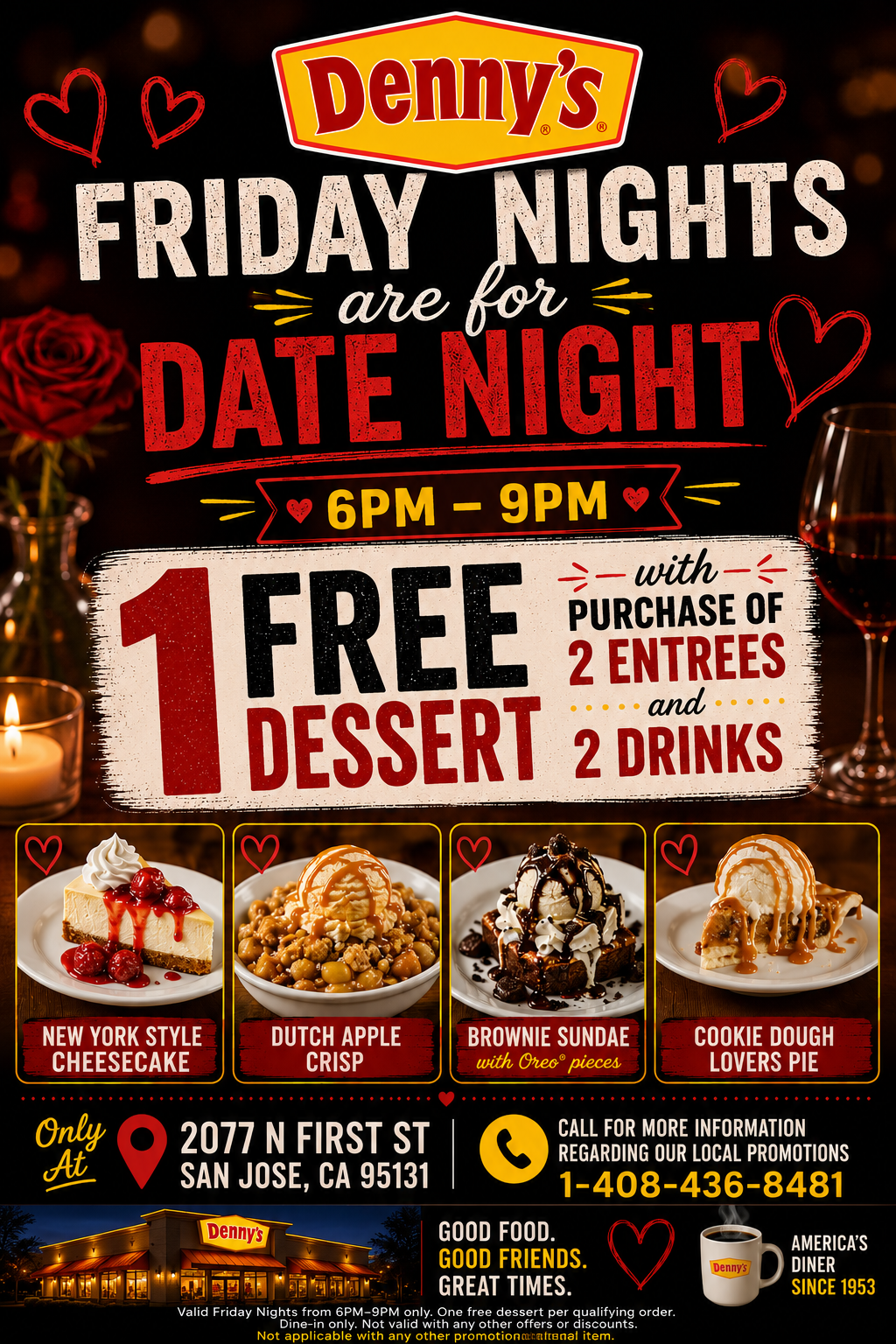 Friday Nights Are for Date Night flyer from 6 PM to 9 PM